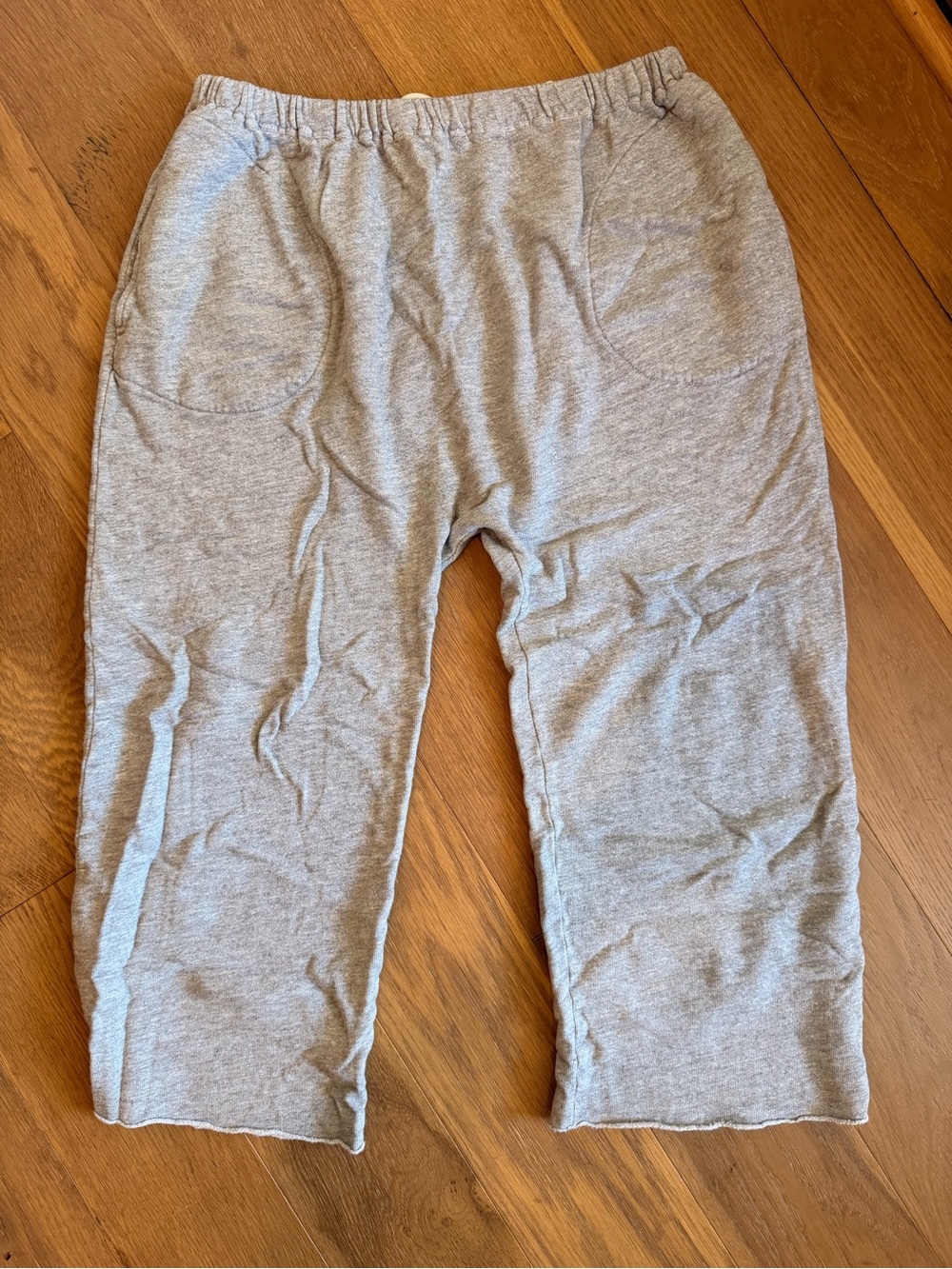 THE GREAT. sleep Gray cropped sweatpants size 1